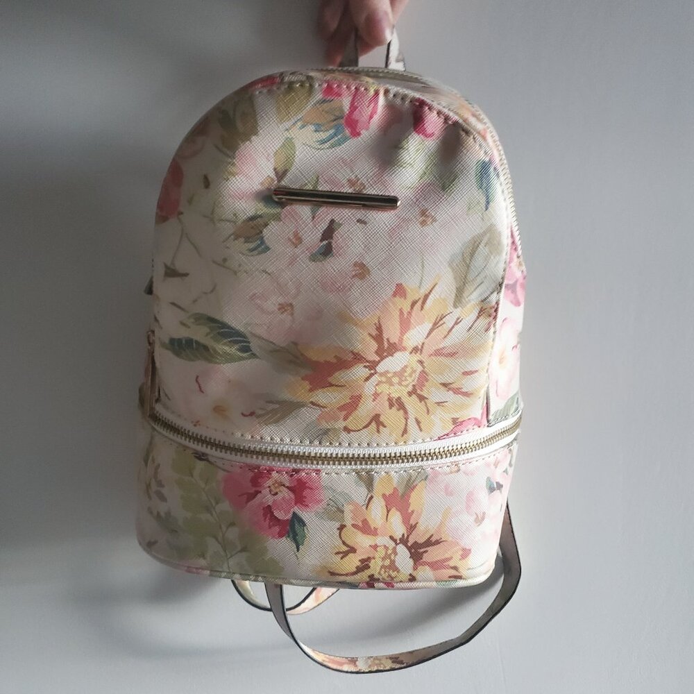 Floral mini backpack